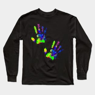 Hand Prints Long Sleeve T-Shirt